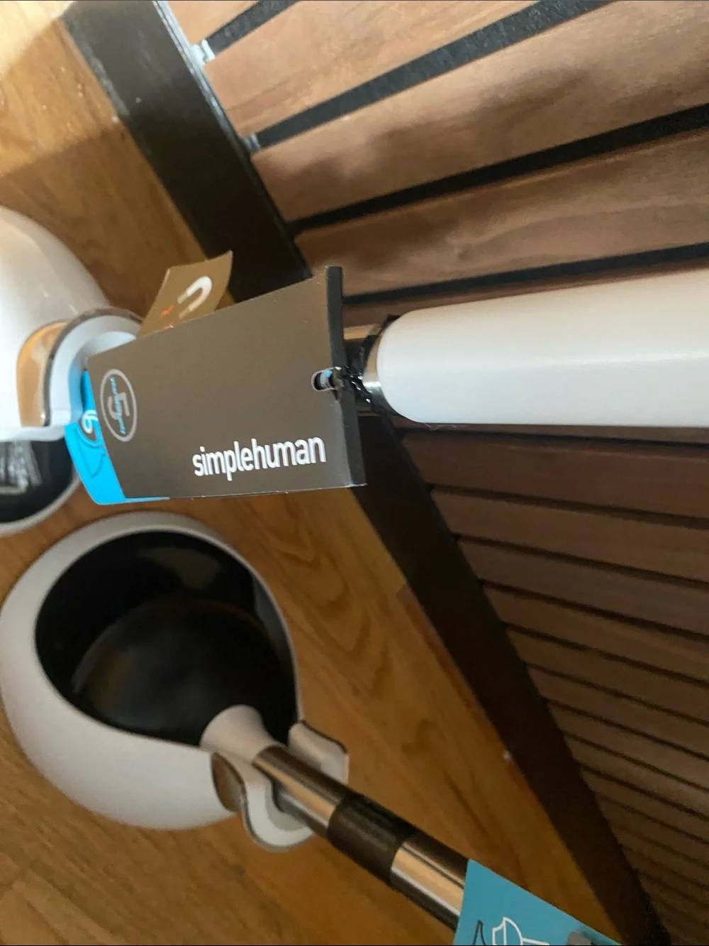 SimplehumanWhite and Black Toilet Brush and Plunger Set - Modern Bath Essentials